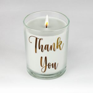 English InnerVoice Candles (clear glass)