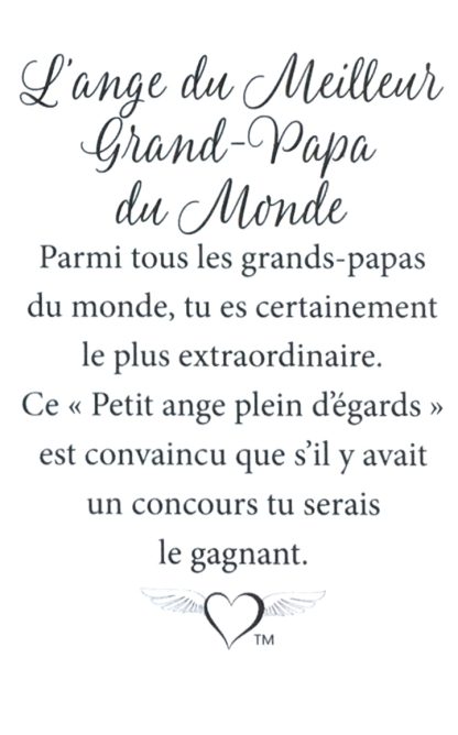 169 - L'ange du Meilleur Grand-Papa du Monde (tent card) - Image 2