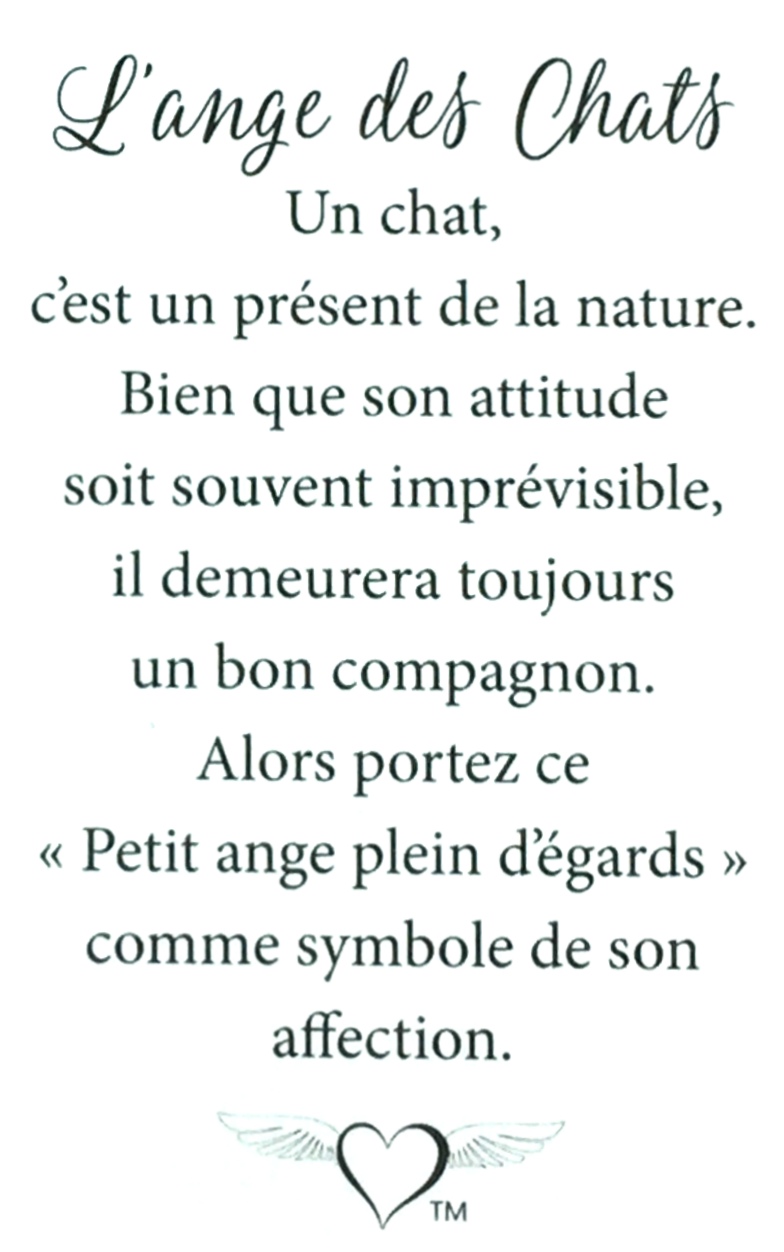 202 - L'ange des Chats (tent card) - Image 2