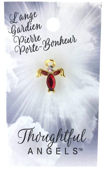 215 - L'ange Gardien Pierre Porte-Bonheur (Juillet) (tent card)