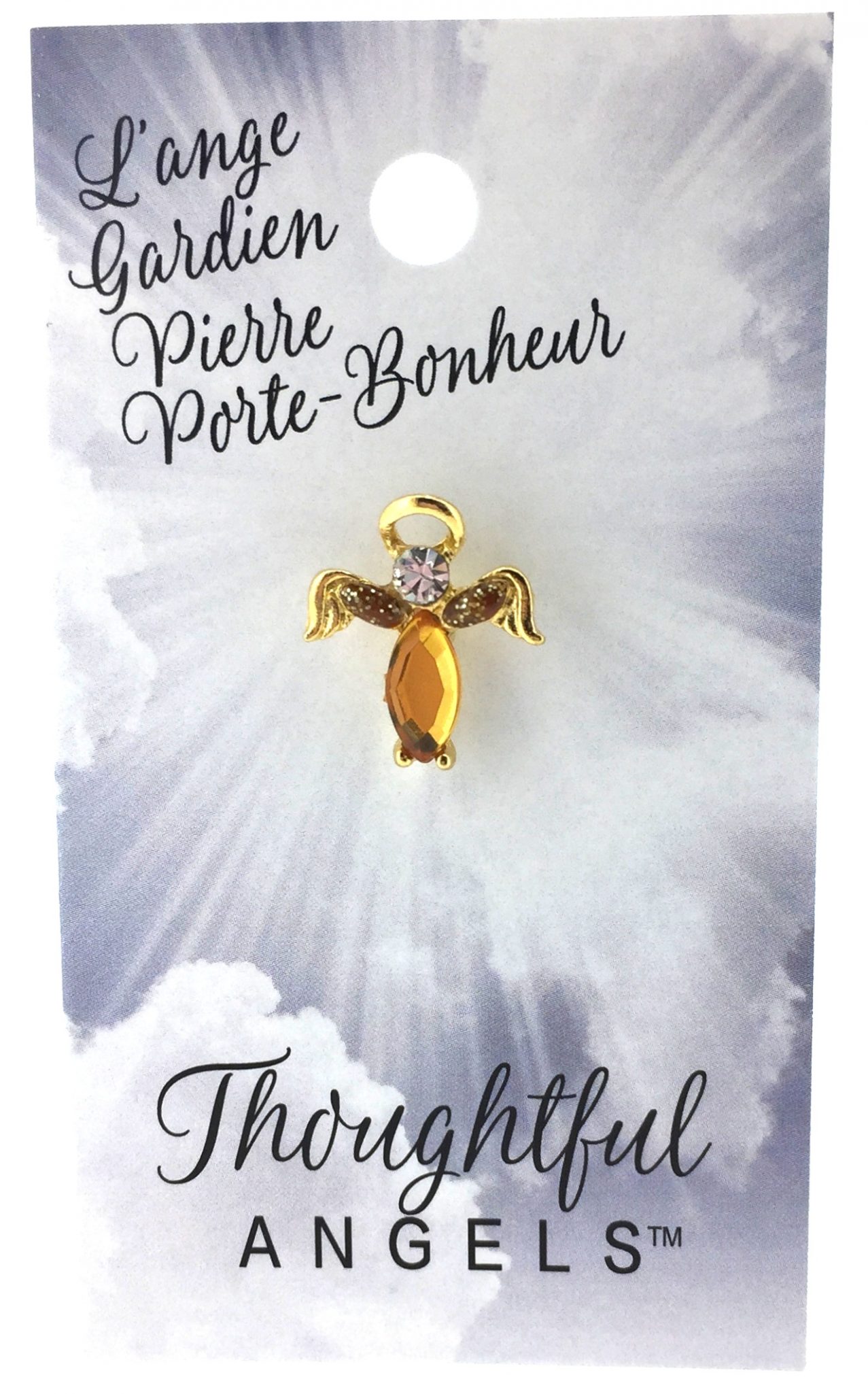 219 - L'ange Gardien Pierre Porte-Bonheur (Novembre) (tent card)