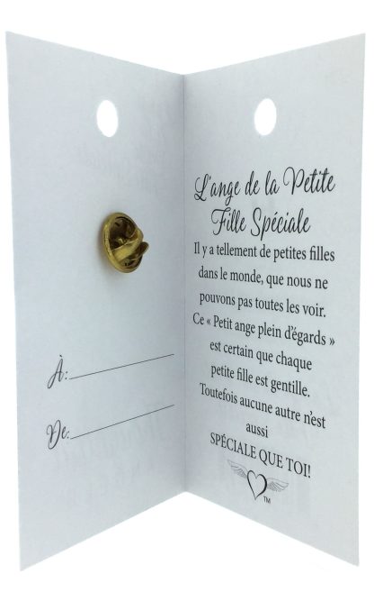 230 - L'ange de la Petite Fille Spéciale (tent card) - Image 3