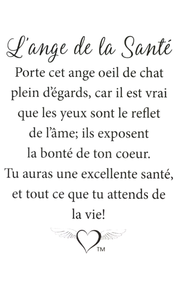219 - L'ange Gardien Pierre Porte-Bonheur (Novembre) (tent card)