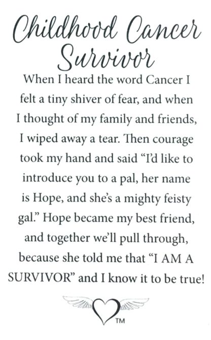 1278 – Childhood Cancer Survivor (tent card) - Image 2