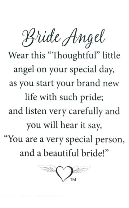 522 – Bride Angel (tent card) - Image 2