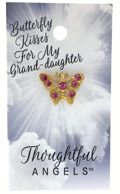 7013 - Butterfly Kisses For My Grand-daughter (tent card)