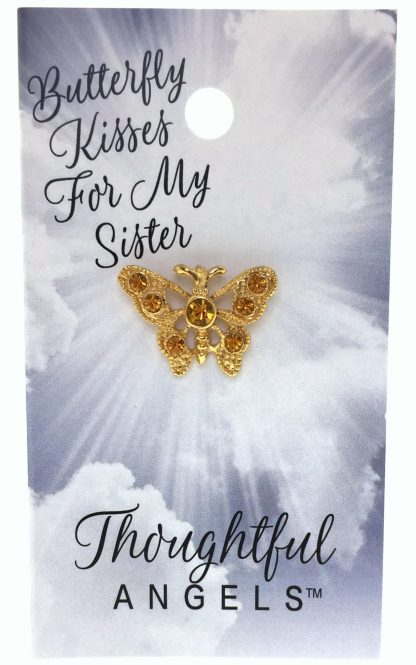 7016 - Butterfly Kisses For My Sister (tent card)