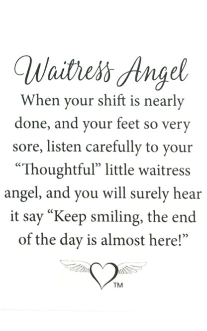 712 - Waitress Angel (tent card) - Image 2