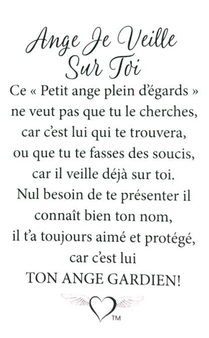 433 - Ange Je Veille Sur Toi (tent card) - Image 2