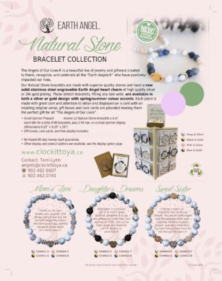 Spring/Summer Natural Stone Bracelet Small Spinner Prepack (USD)