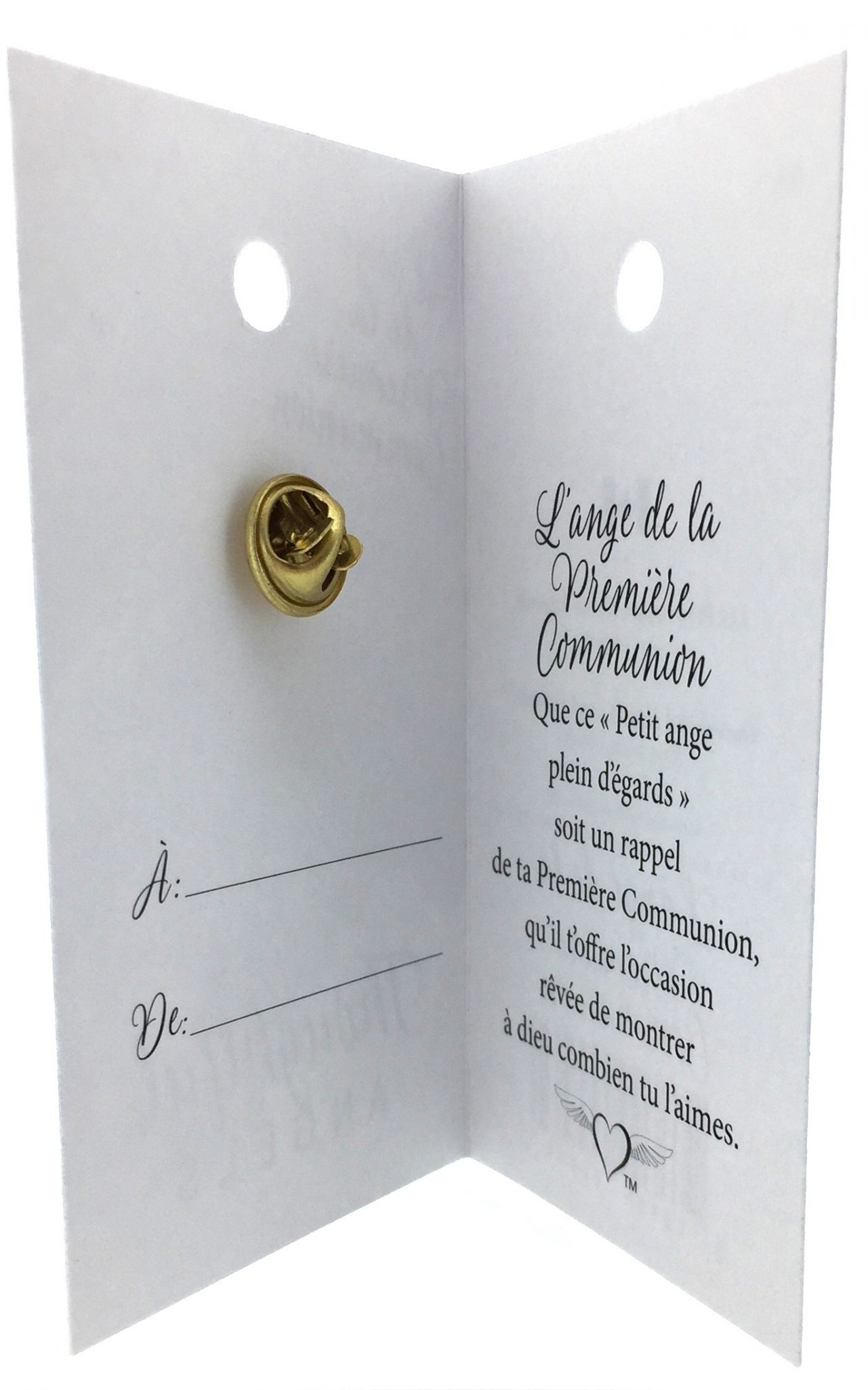 46 - L'ange de la Première Communion (tent card) - Image 3