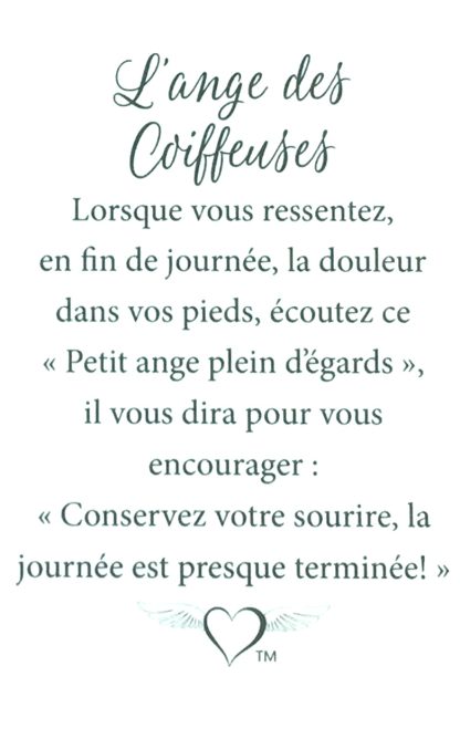 65 - L'ange des Coiffeuses (tent card) - Image 2