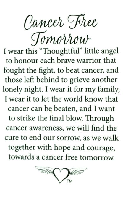1238 - Cancer Free Tomorrow (tent card) - Image 2