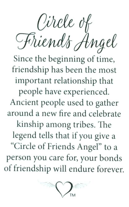 544 - Circle of Friends Angel (tent card) - Image 2