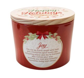 EA1801 Joy Earth Angel Christmas Candle