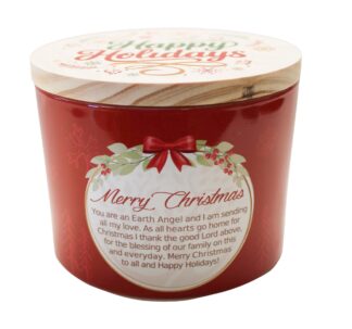 EA1807 Merry Christmas Earth Angel Christmas Candle