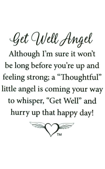 586 - Get Well Angel (tent card) - Image 2