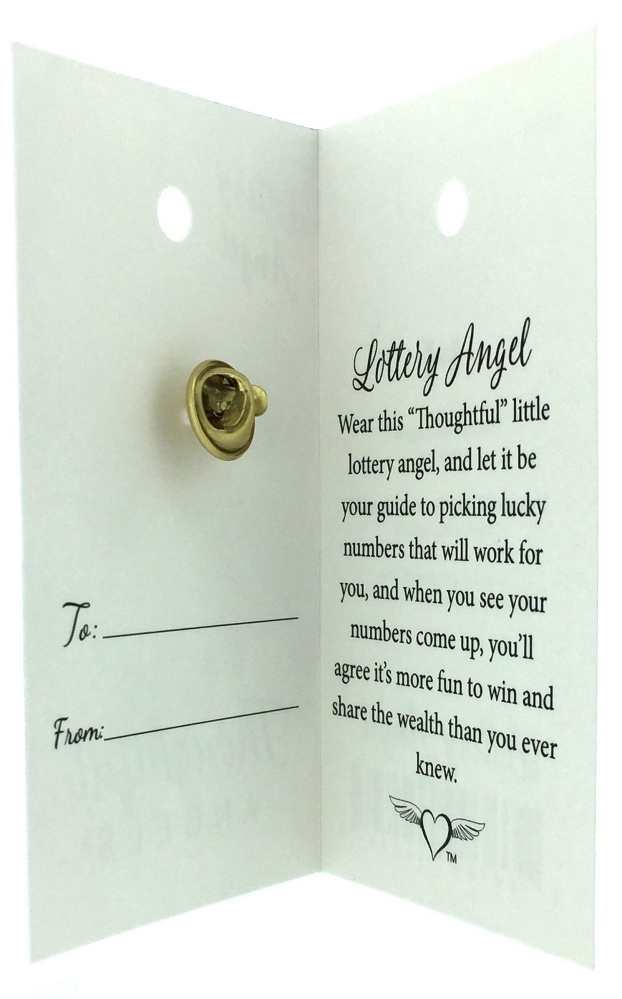 1084 - Lottery Angel (tent card) - Image 3