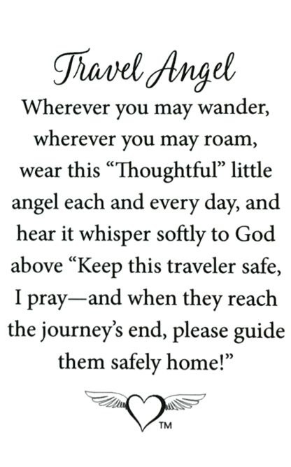 704 - Travel Angel (tent card) - Image 2