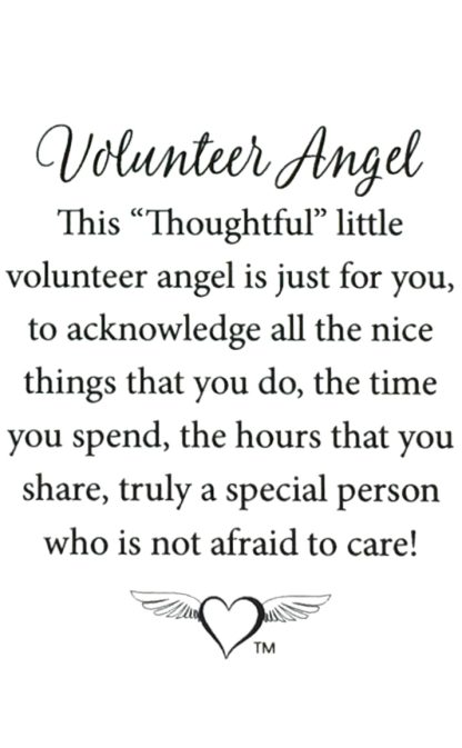 710 - Volunteer Angel (tent card) - Image 2