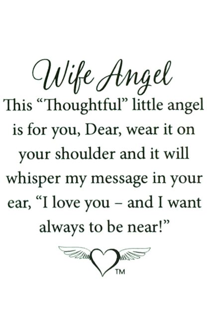 716 - Wife Angel (tent card) - Image 2